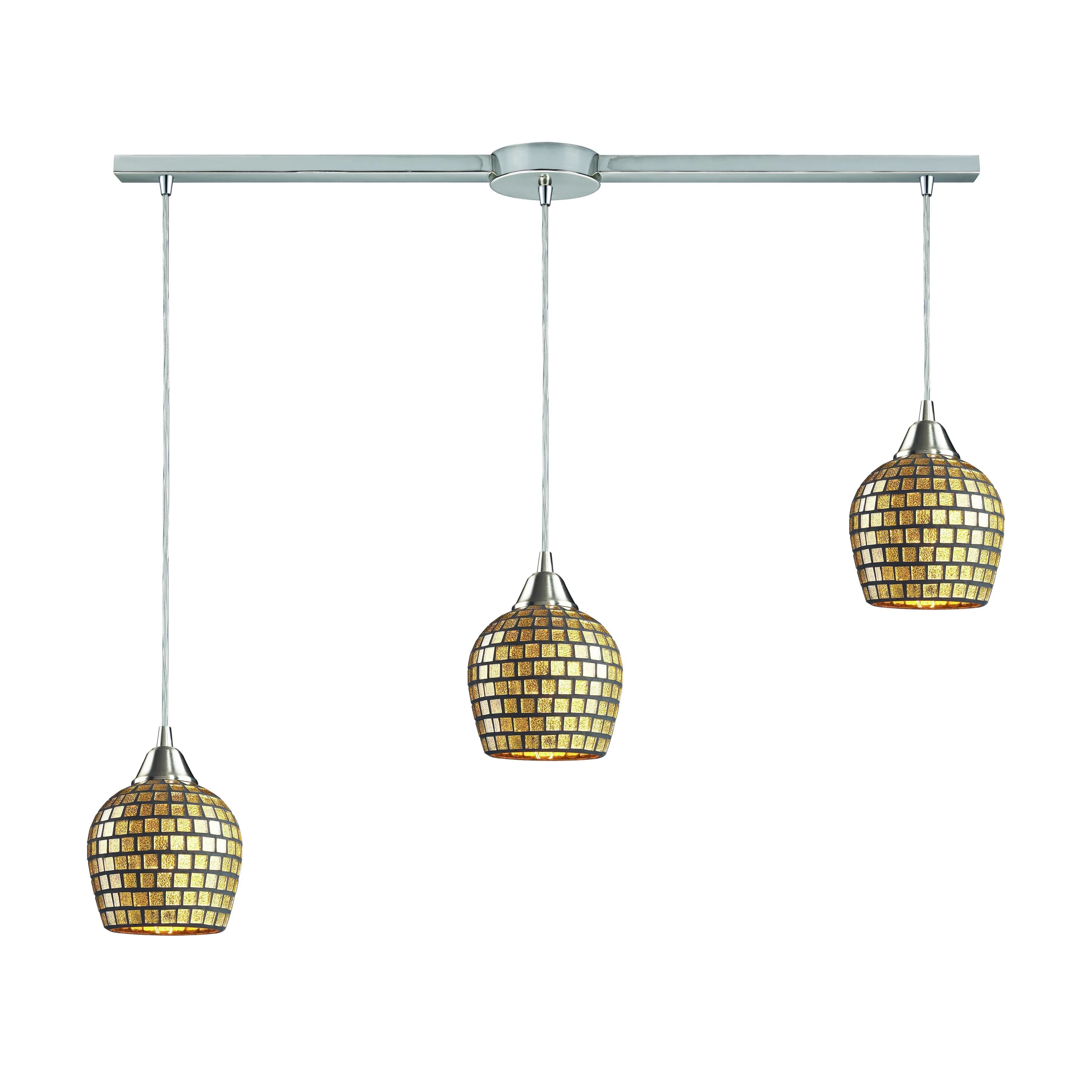 Fusion 36" Wide Configurable Multi Pendant - Gold