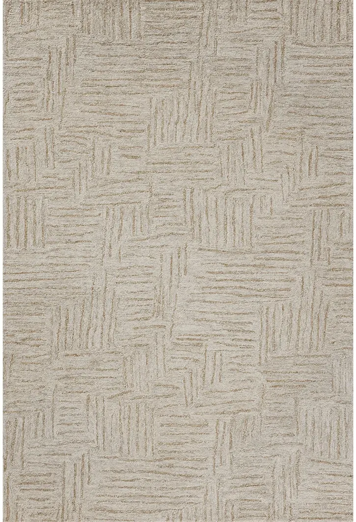 Polly POL-08 Smoke / Sand 2''6" x 9''9" Rug by Chris Loves Julia