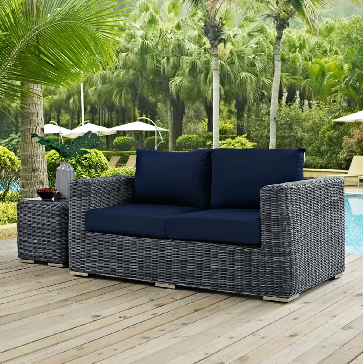 Modway - Summon Outdoor Patio Sunbrella® Loveseat