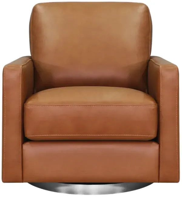 Ashby Swivel Leather Chair