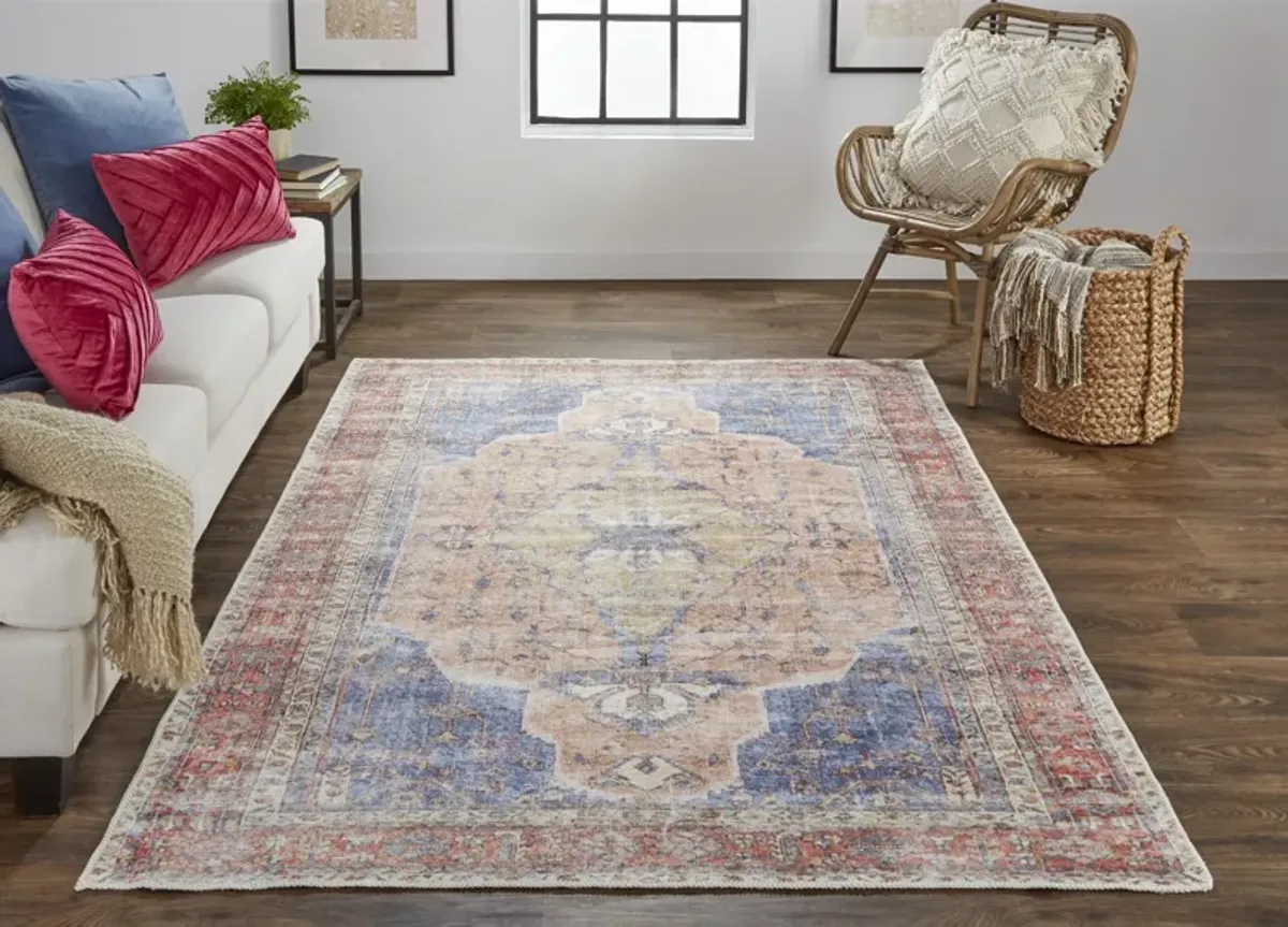 Percy 39APF Red/Tan/Blue 7'10" x 9'10" Rug