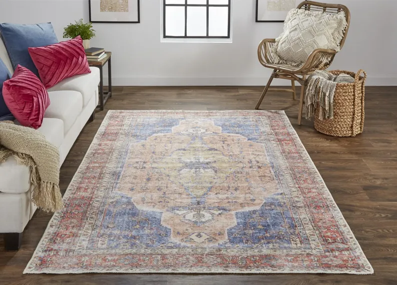 Percy 39APF Red/Tan/Blue 7'10" x 9'10" Rug