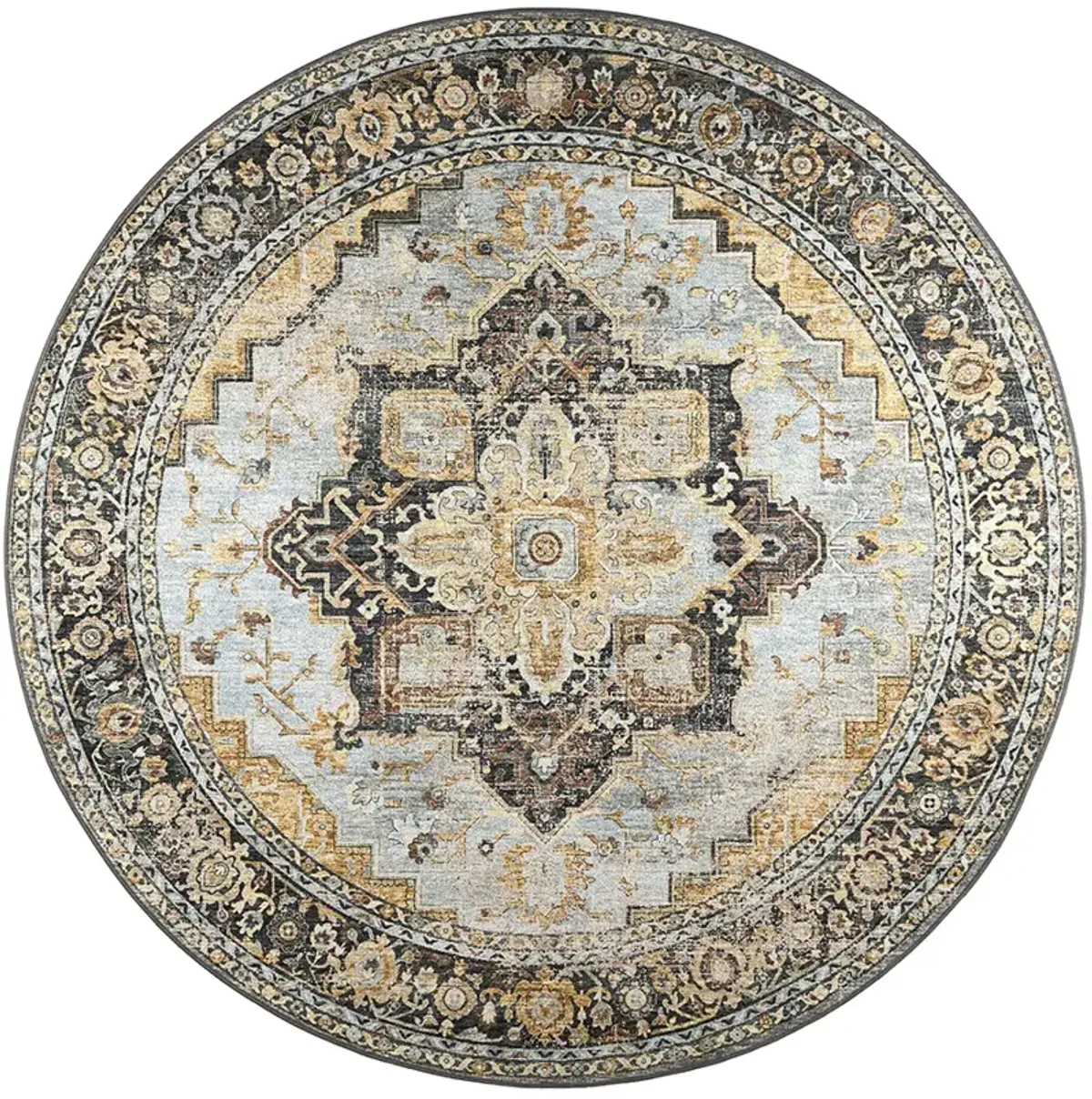 Jericho JC2 Pewter 4' Rug