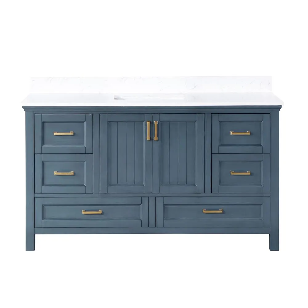 Altair 60 Single Bathroom Vanity Set in Classic Blue without Mirror