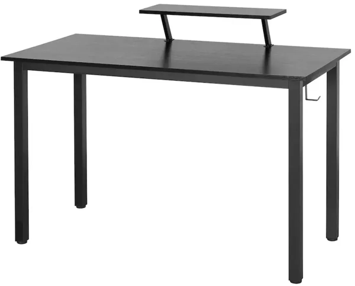 Techni Mobili Industrial Writing Desk, Black