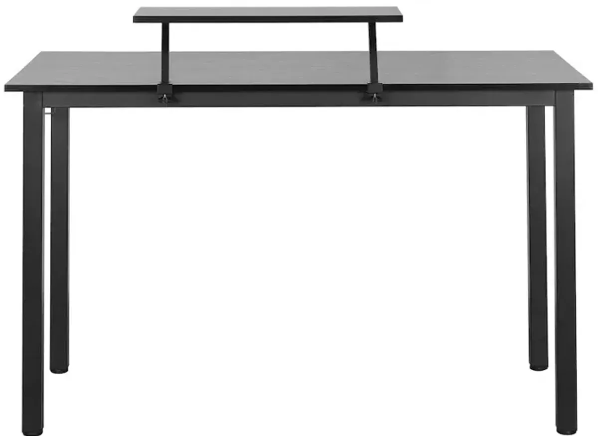 Techni Mobili Industrial Writing Desk, Black