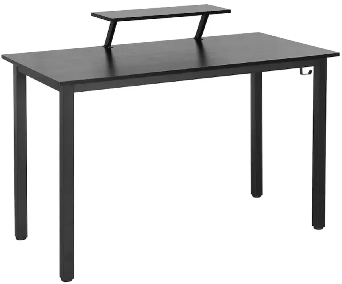 Techni Mobili Industrial Writing Desk, Black