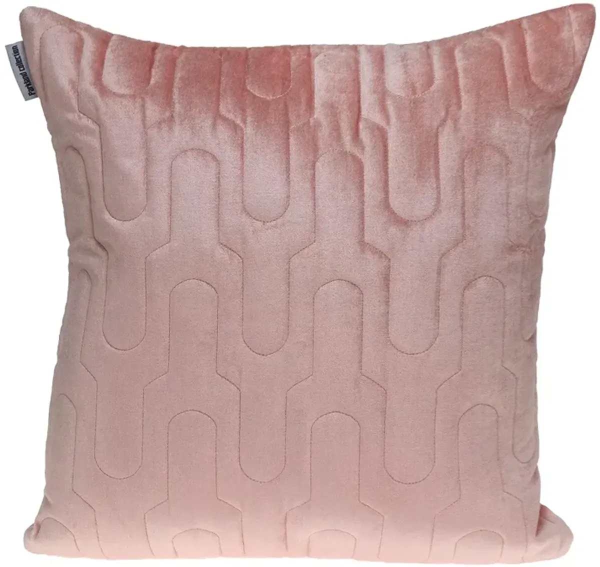 20" Pink Cotton Transitional Throw Pillow
