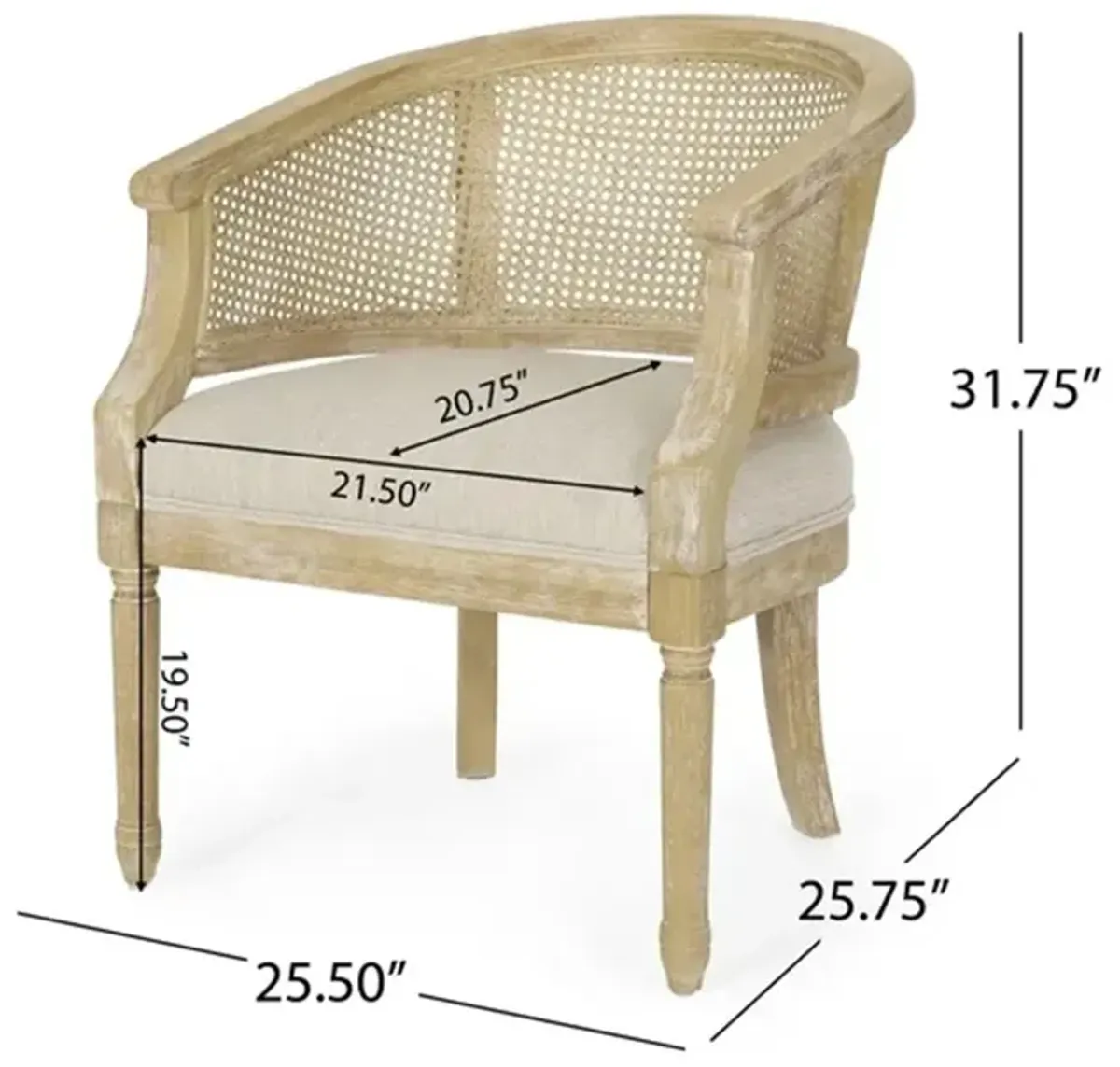 Merax Wooden Frame Accent Chair Arm Chair