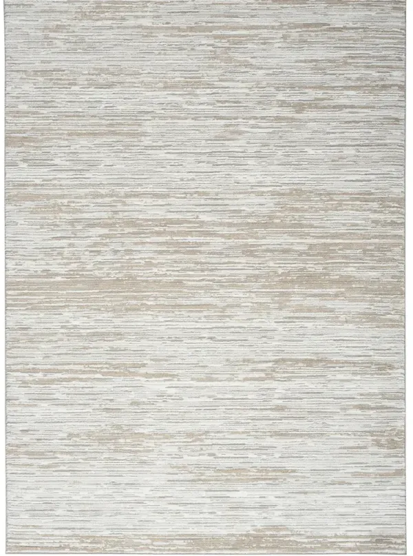 Dew DEW01 Silver/Beige 7'10" x 9'10" Rug