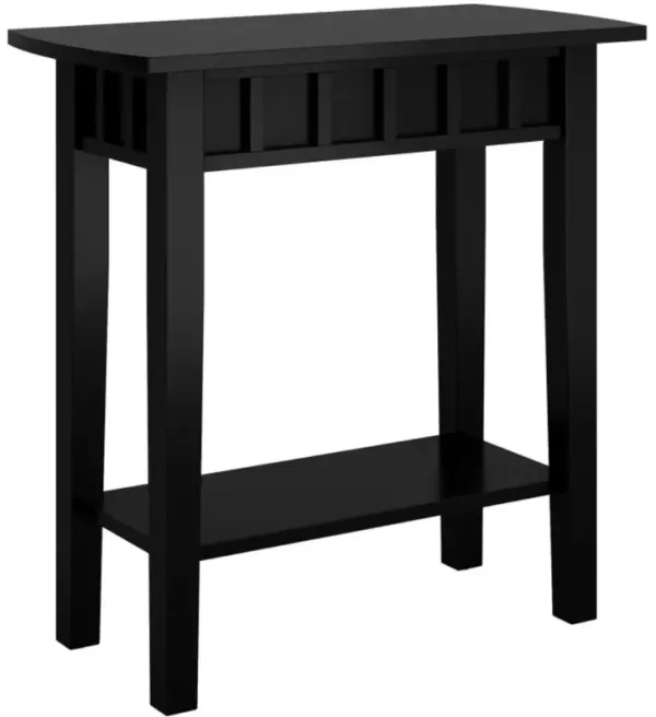 Hivvago 2-Tier Narrow Wood End Table with Storage Shelf for Small Spaces