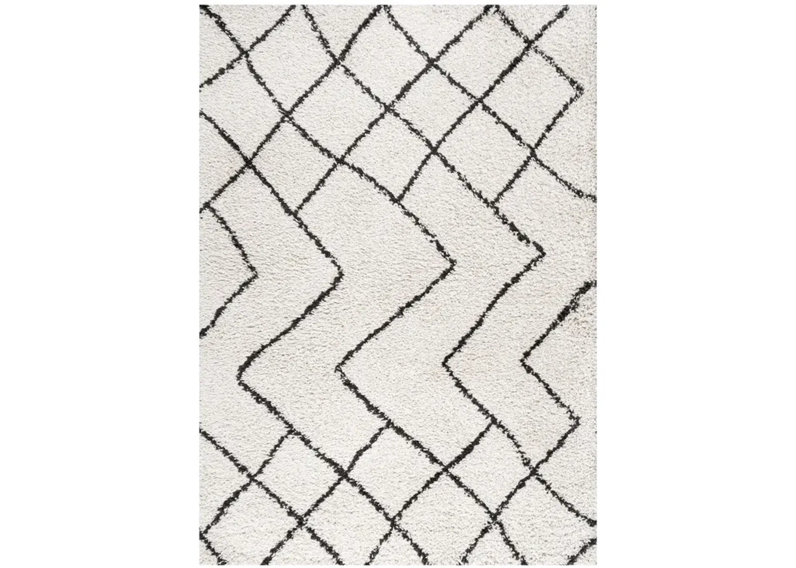 Inca Moroccan Diamond Shag Area Rug