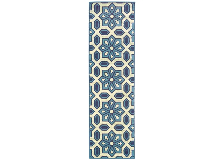 Caspian 2'3" x 7'6" Ivory Rug