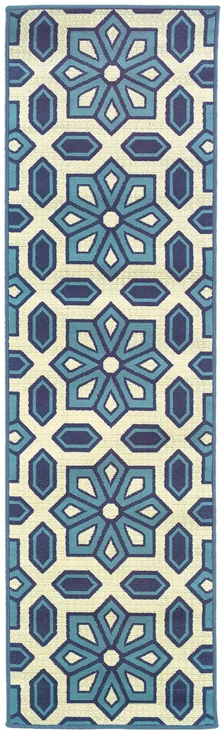 Caspian 2'3" x 7'6" Ivory Rug