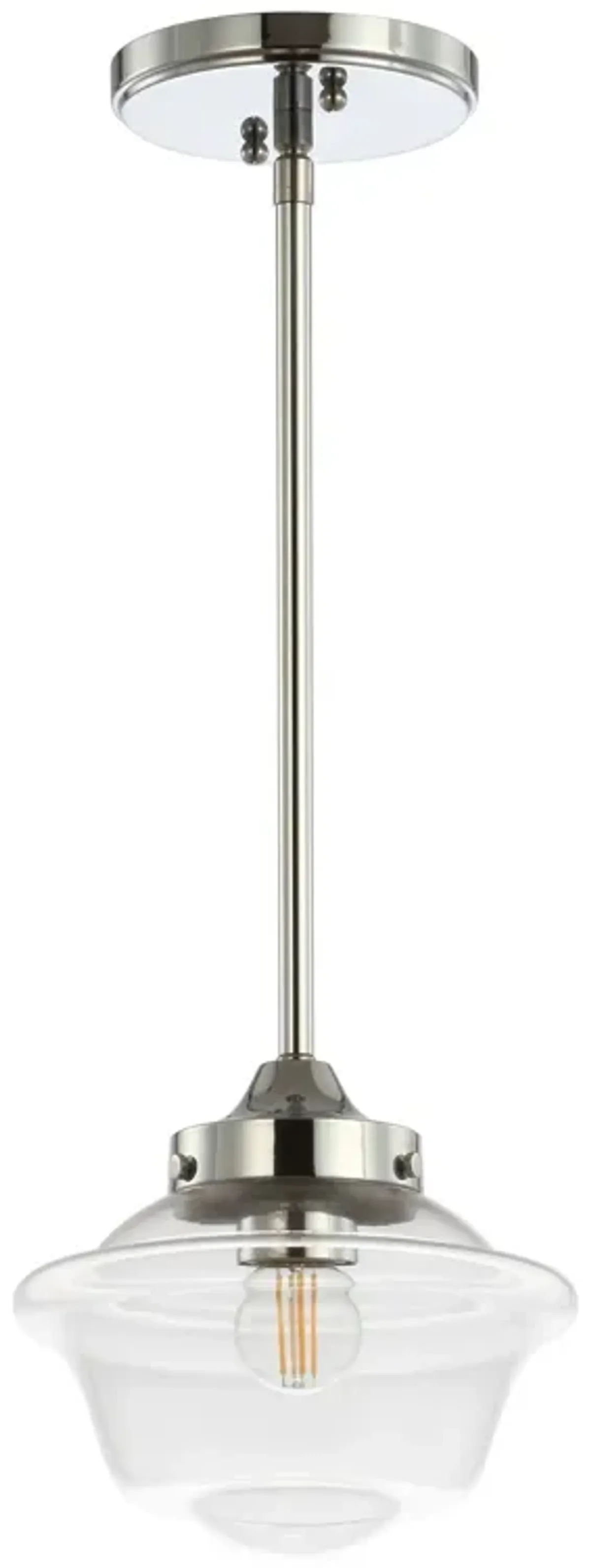 Kurtz Adjustable Drop Metal/Glass LED Pendant