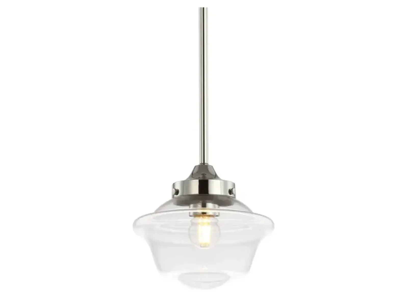 Kurtz Adjustable Drop Metal/Glass LED Pendant