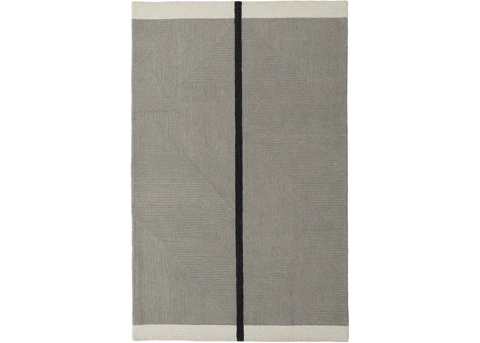 Maguire 8904F Taupe/Black 5' x 8' Rug