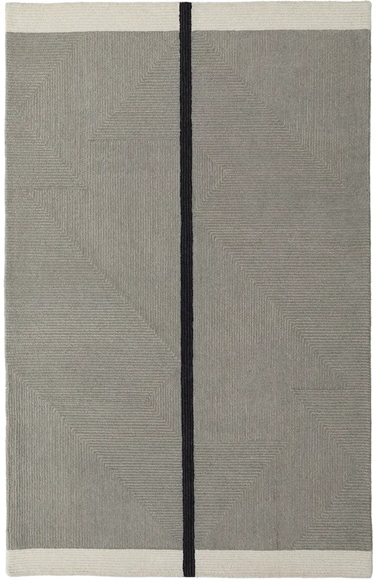 Maguire 8904F Taupe/Black 5' x 8' Rug