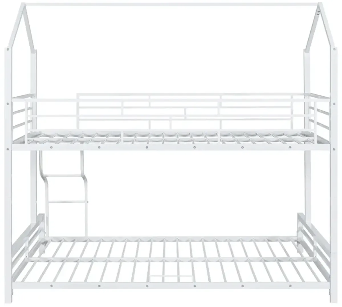 Merax Metal House Bunk Bed 2 Beds in 1