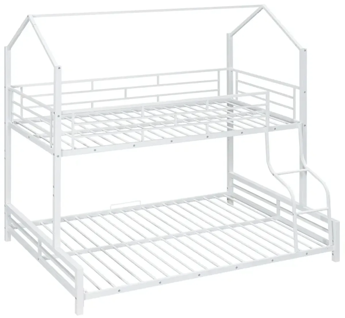 Merax Metal House Bunk Bed 2 Beds in 1