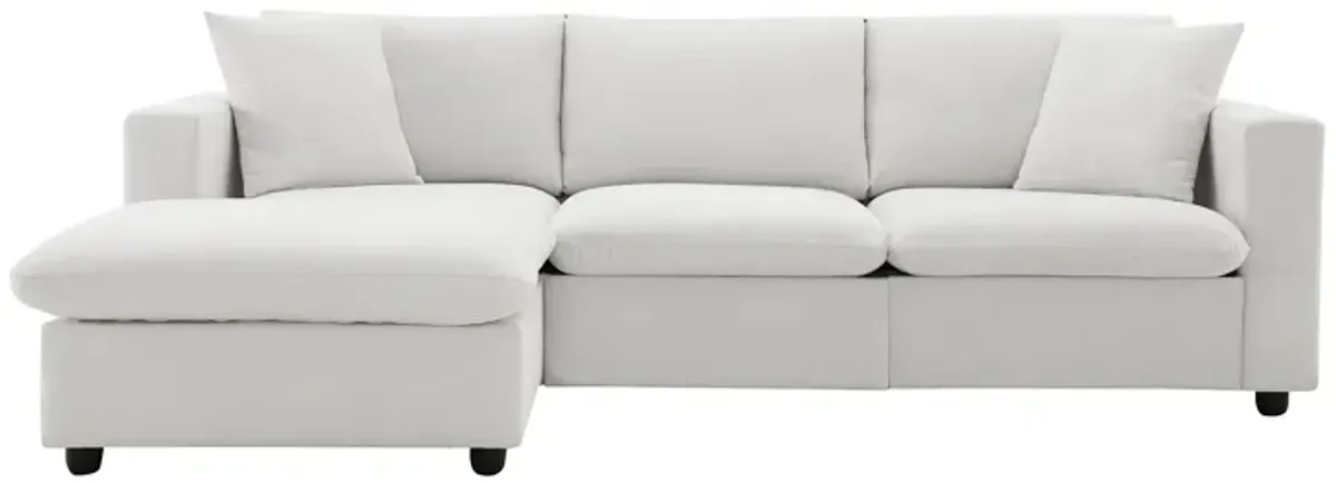 Merax Modern L-shaped Couch Set Sectional Sofa