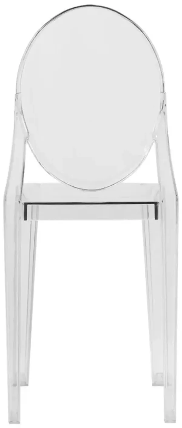 LeisureMod Marion Transparent Acrylic Modern Chair