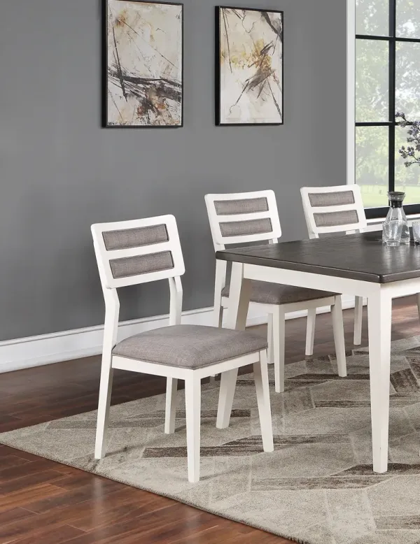 Streamdale Elegant Ladder Back Chairs Set (2)