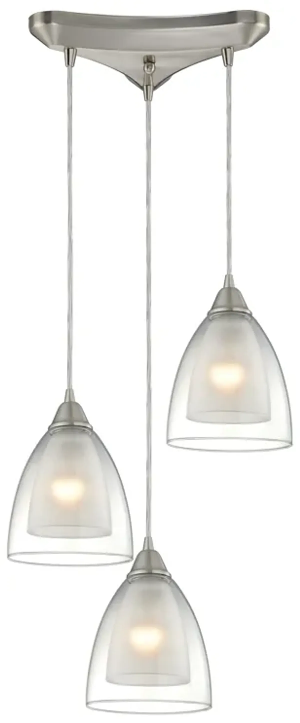 Layers Triangular Mini Pendant