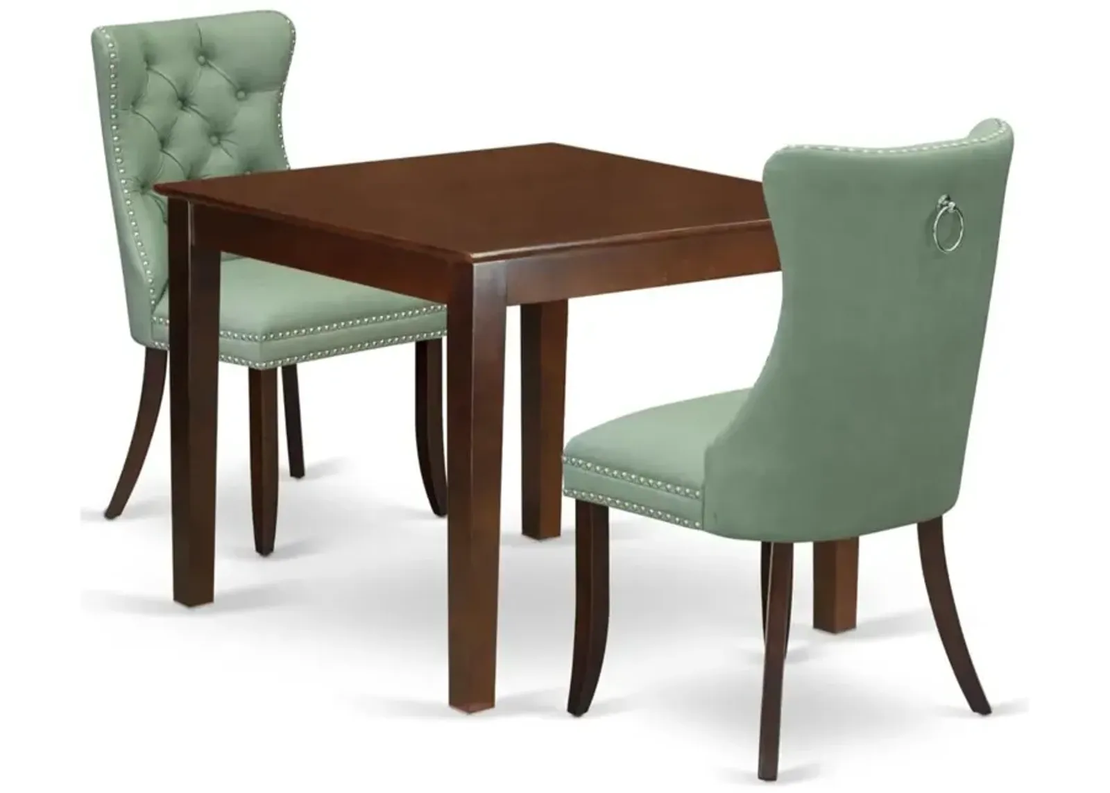 3 Piece Dinette Set Consists of a Square Kitchen Dining Table