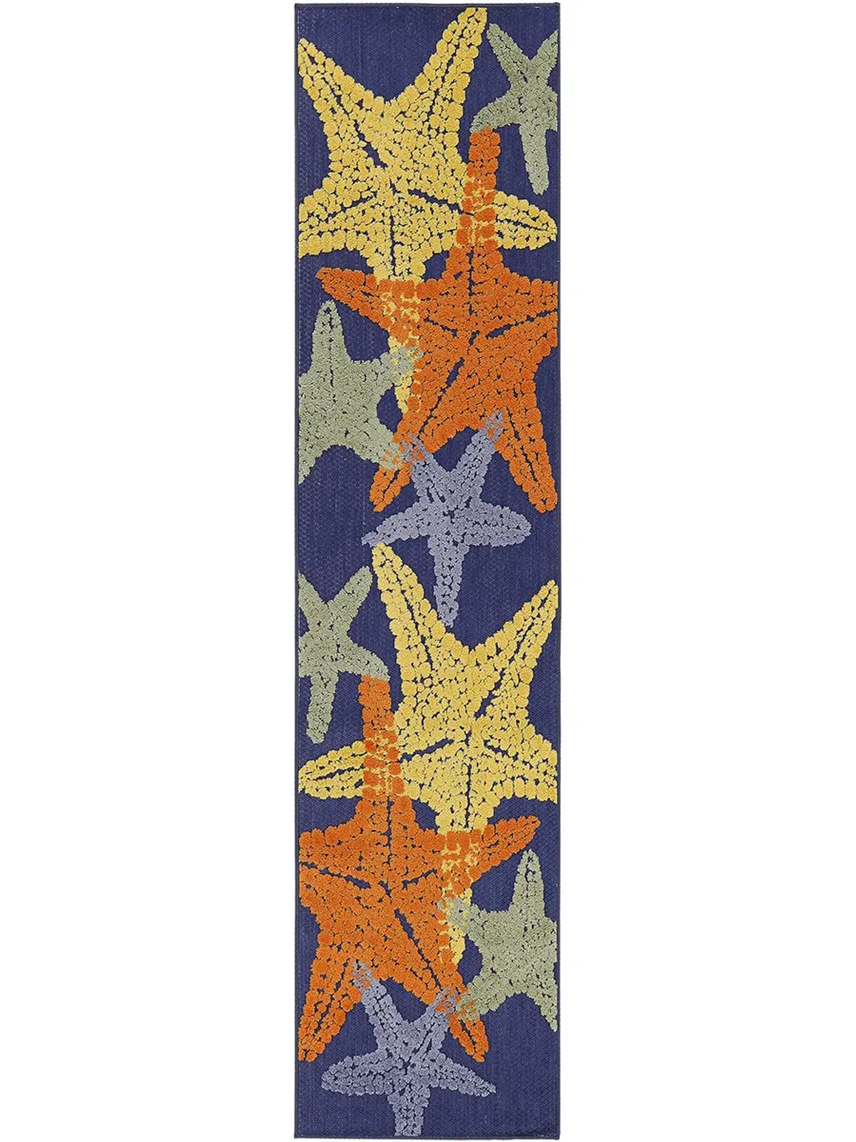 Aloha ALH28 Blue/Multicolor 2'3" x 8' Rug