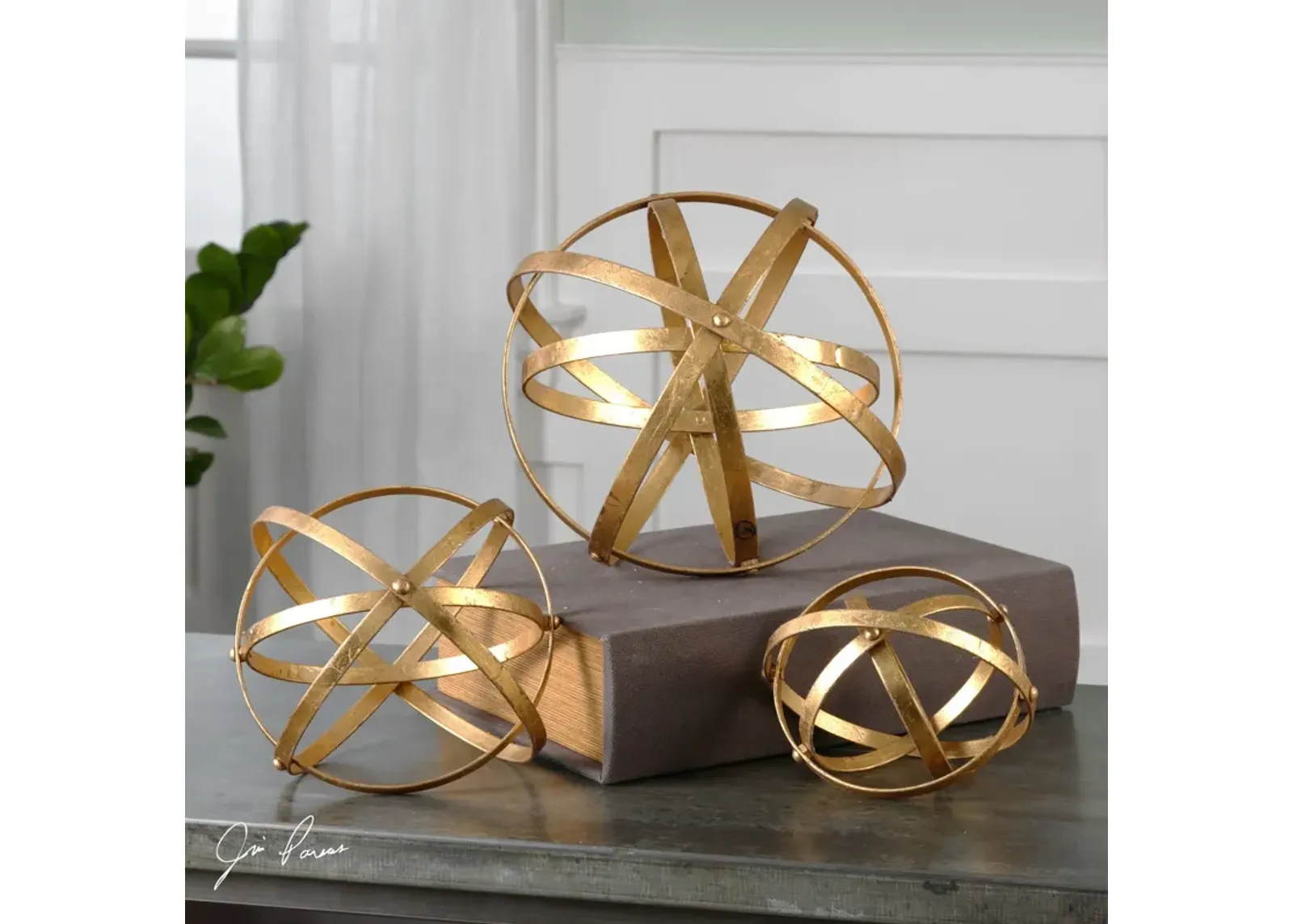 Uttermost Stetson Gold Spheres, S/3