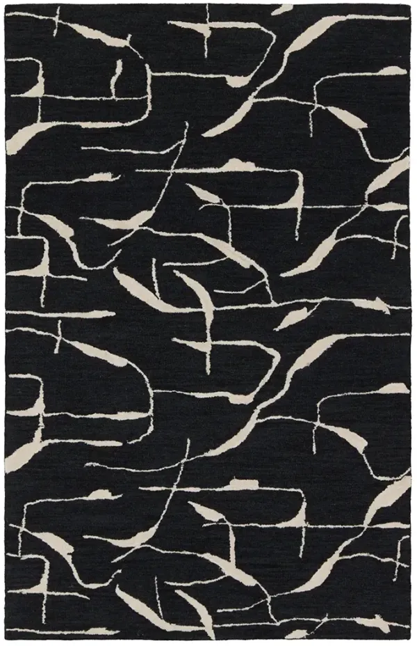 Mallino By Nikki Chu Noir Black 9' x 12' Rug