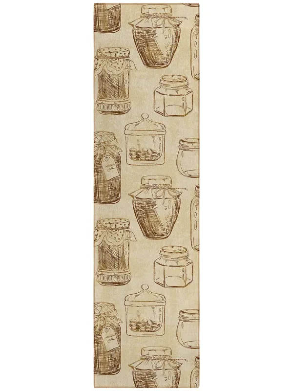 Kendall KE18 Parchment 2'3" x 7'6" Rug