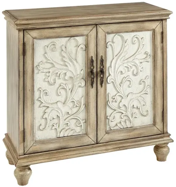 Belen Kox 2-Door Cabinet with Floral Design, Belen Kox
