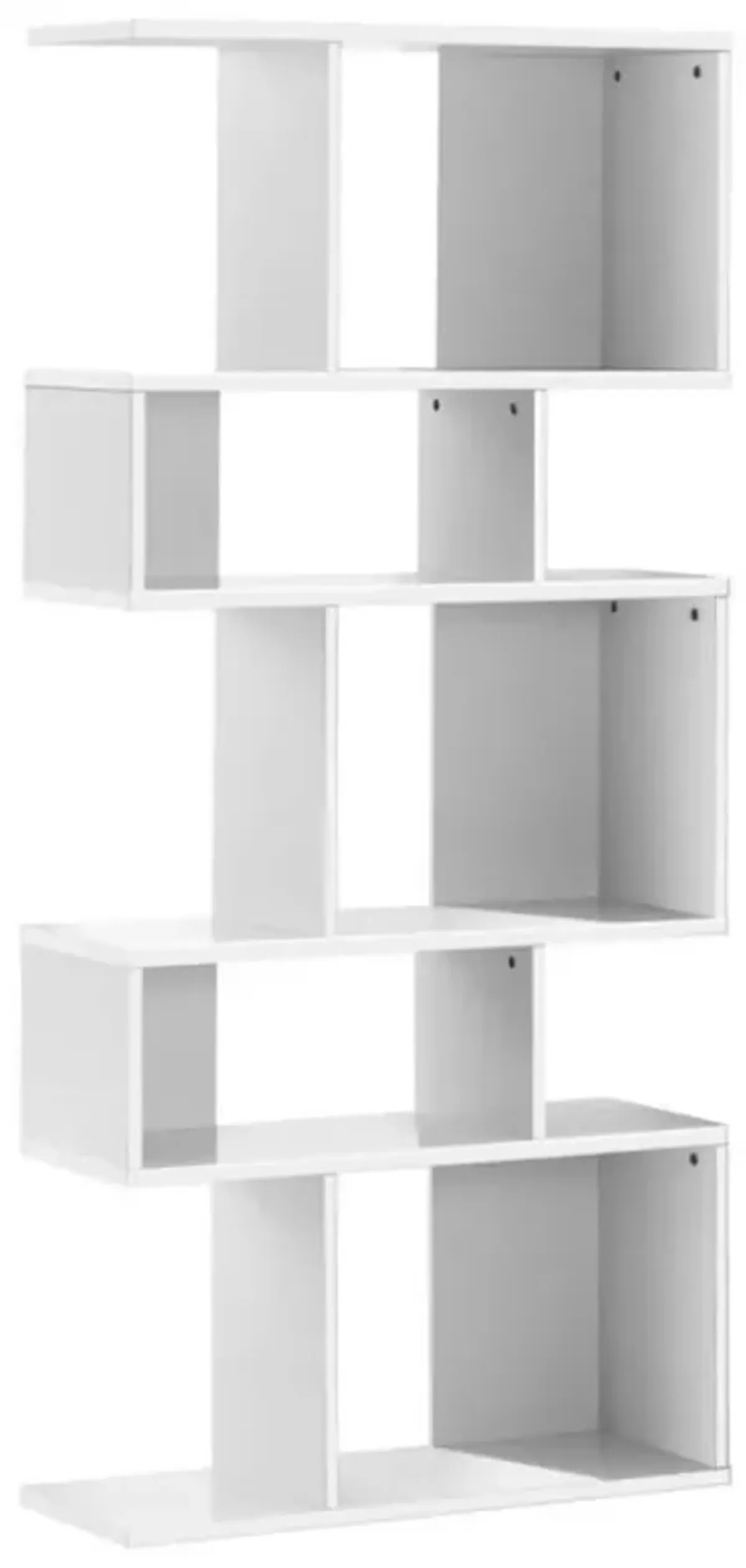 Hivvago 5 Cubes Ladder Shelf Corner Bookshelf Display Rack Bookcase