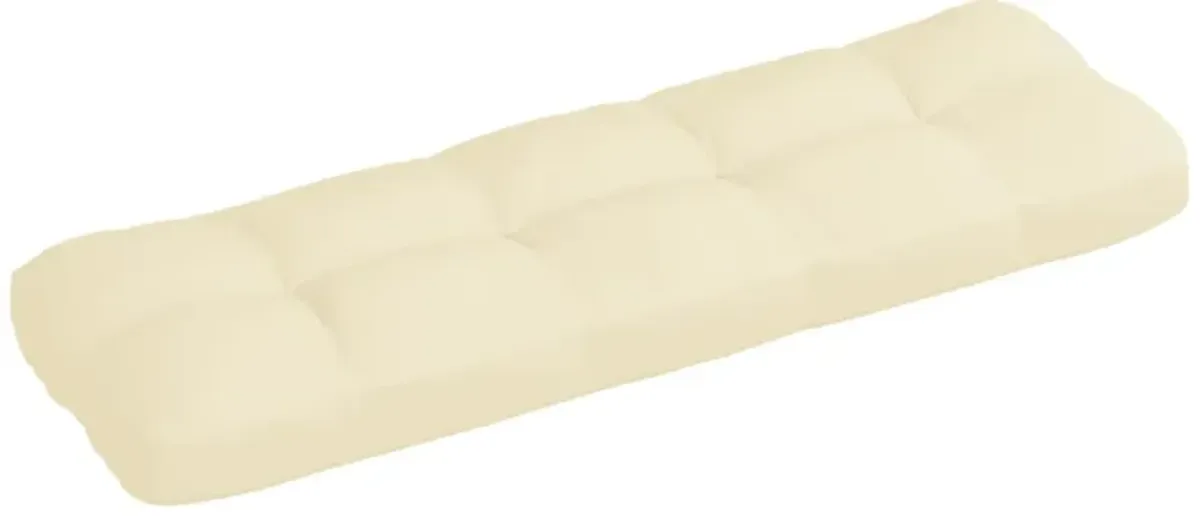 vidaXL Pallet Sofa Cushion Cream 47.2"x15.7"x4.7"