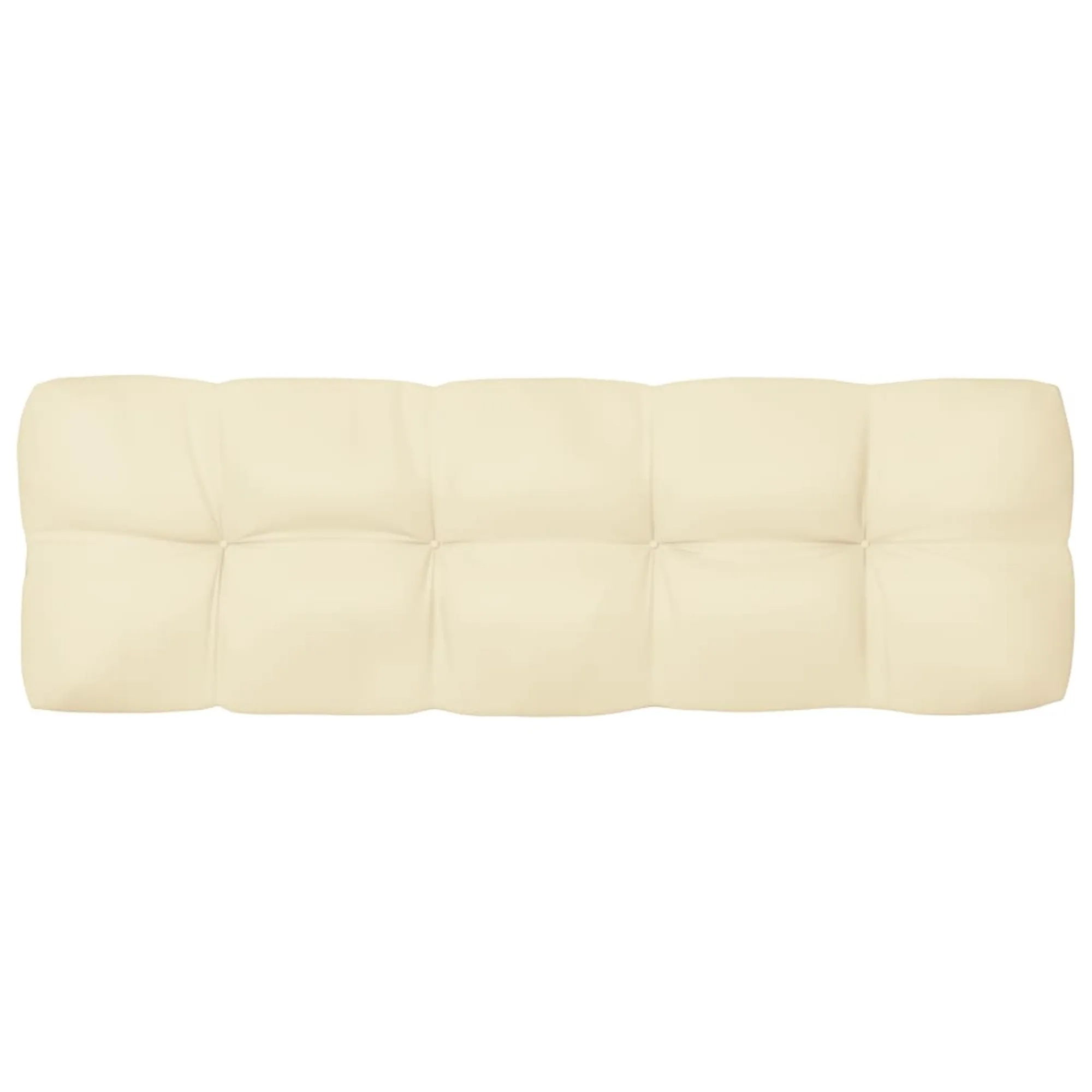 vidaXL Pallet Sofa Cushion Cream 47.2"x15.7"x4.7"