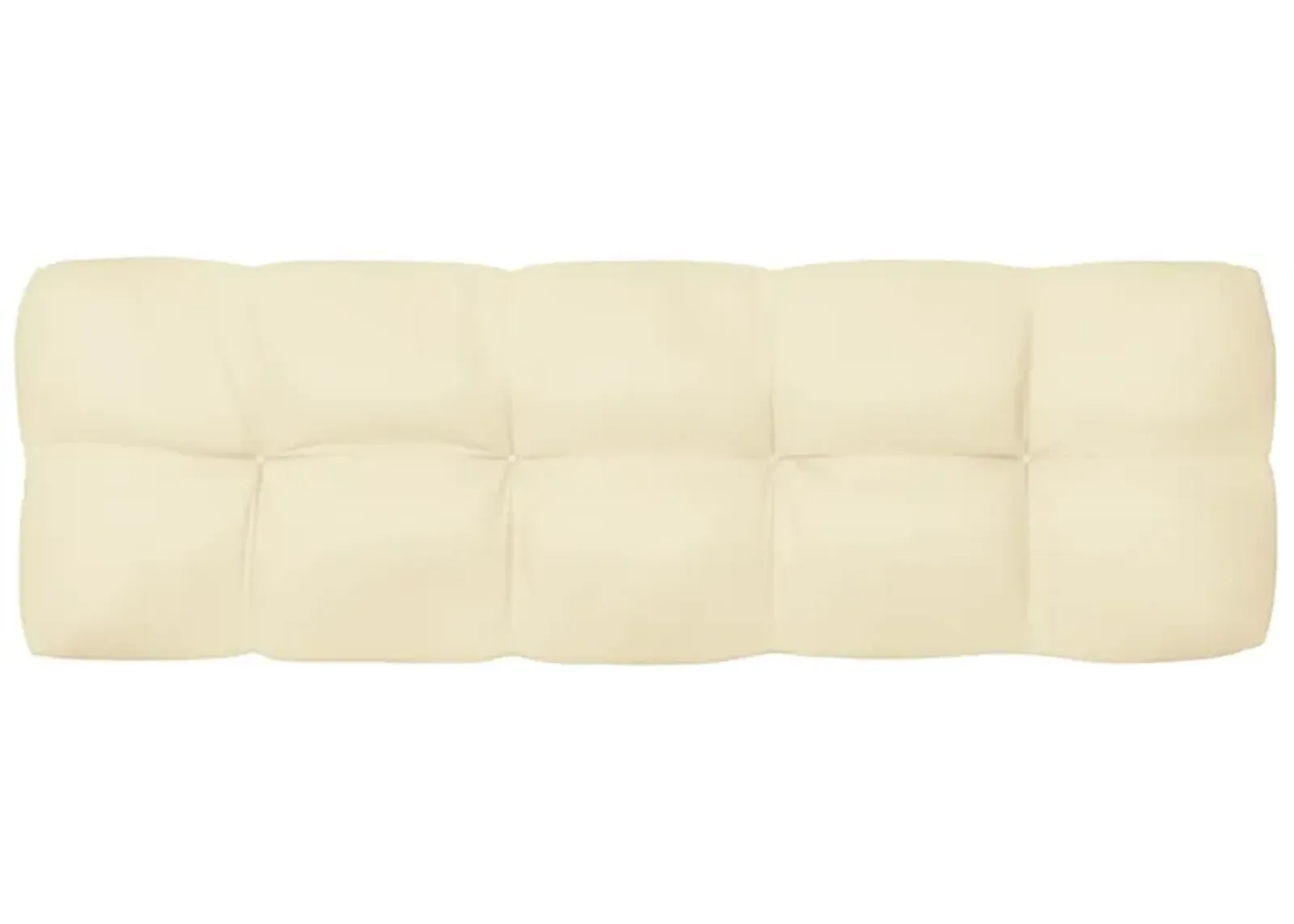 vidaXL Pallet Sofa Cushion Cream 47.2"x15.7"x4.7"