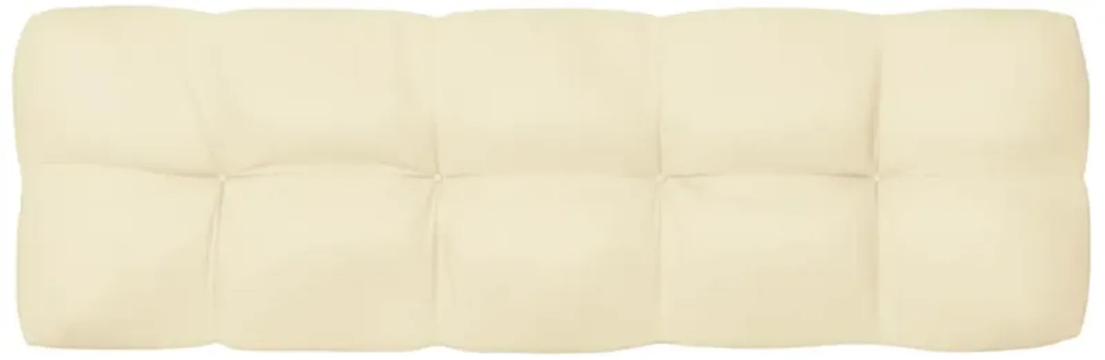 vidaXL Pallet Sofa Cushion Cream 47.2"x15.7"x4.7"