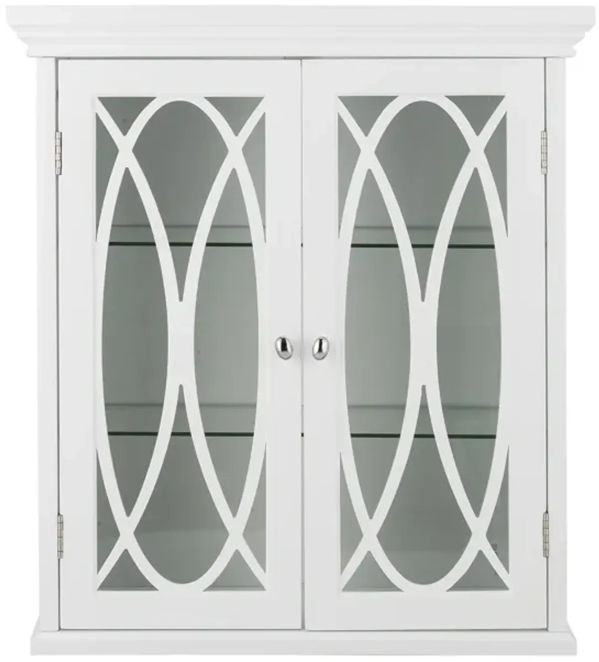 Teamson Home Florence 2 Door Removable Wooden Wall Cabinet- White
