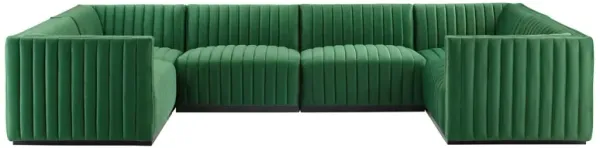 Conjure Channel Tufted Performance Velvet 6-Piece Sectional