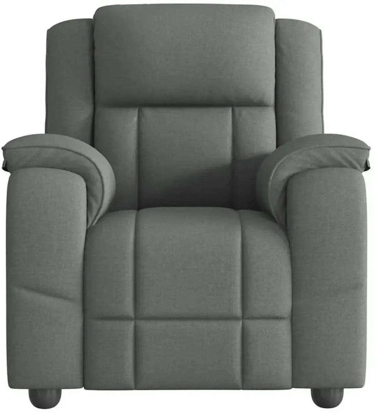 Massage Recliner Chair Dark Gray Fabric
