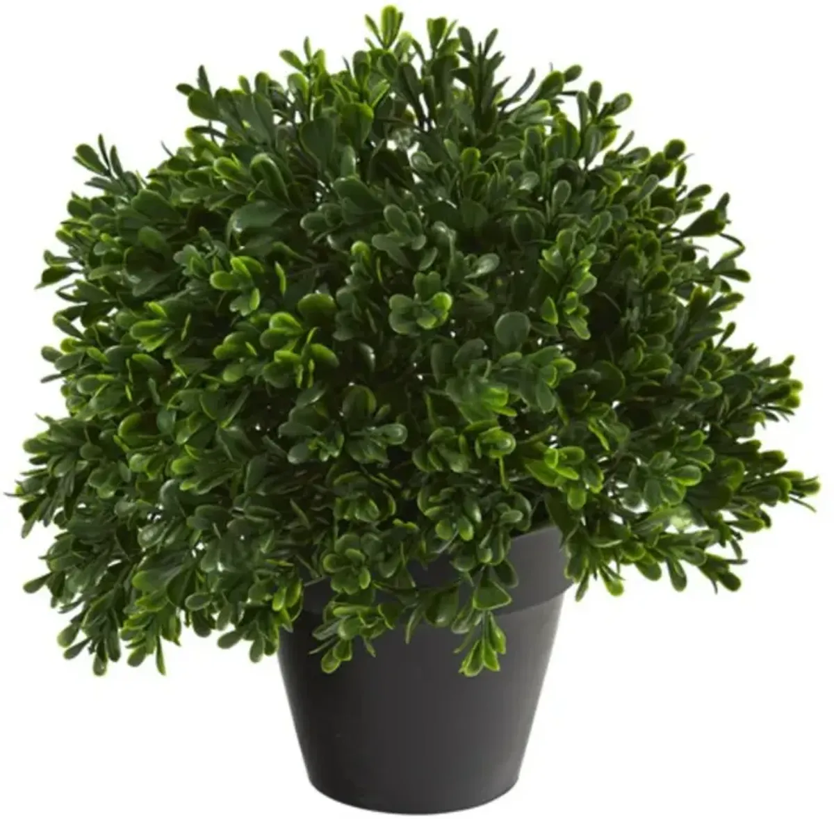 Hivvago 10" Boxwood Topiary Artificial Plant UV Resistant (Indoor/Outdoor)