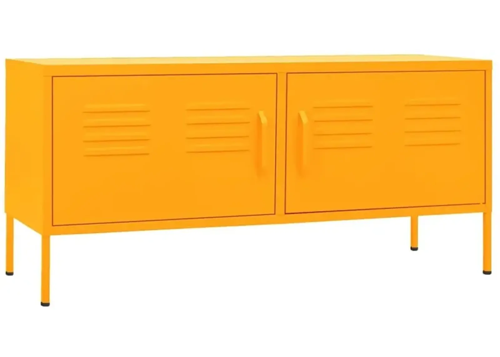 TV Stand Mustard Yellow 41.3"x13.8"x19.7" Steel