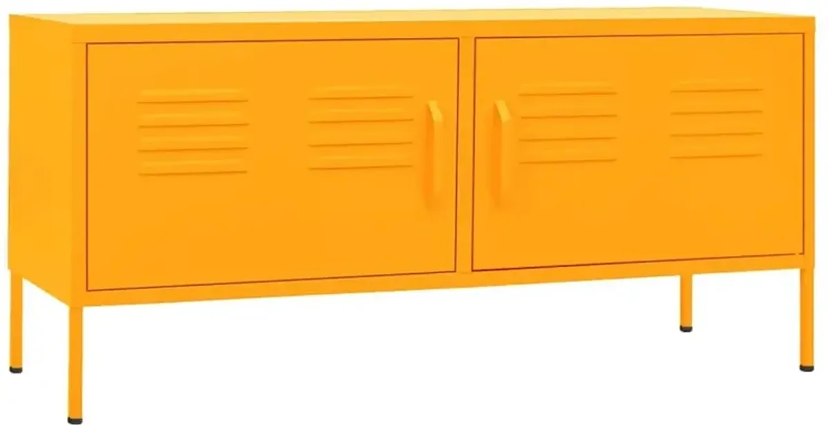 TV Stand Mustard Yellow 41.3"x13.8"x19.7" Steel