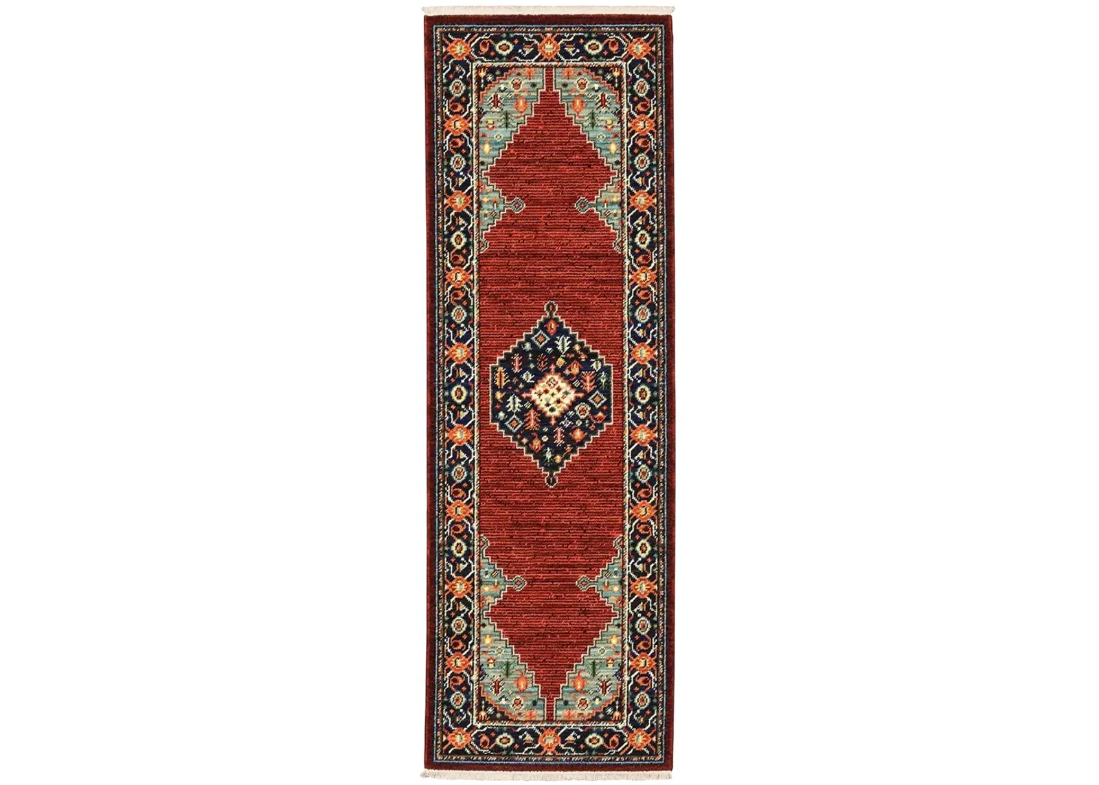 Lilihan 2'6" x 12' Red Rug