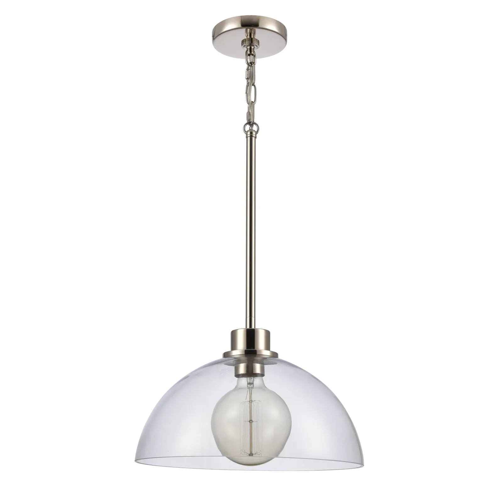 Julian 14'' Wide Silver 1-Light Pendant