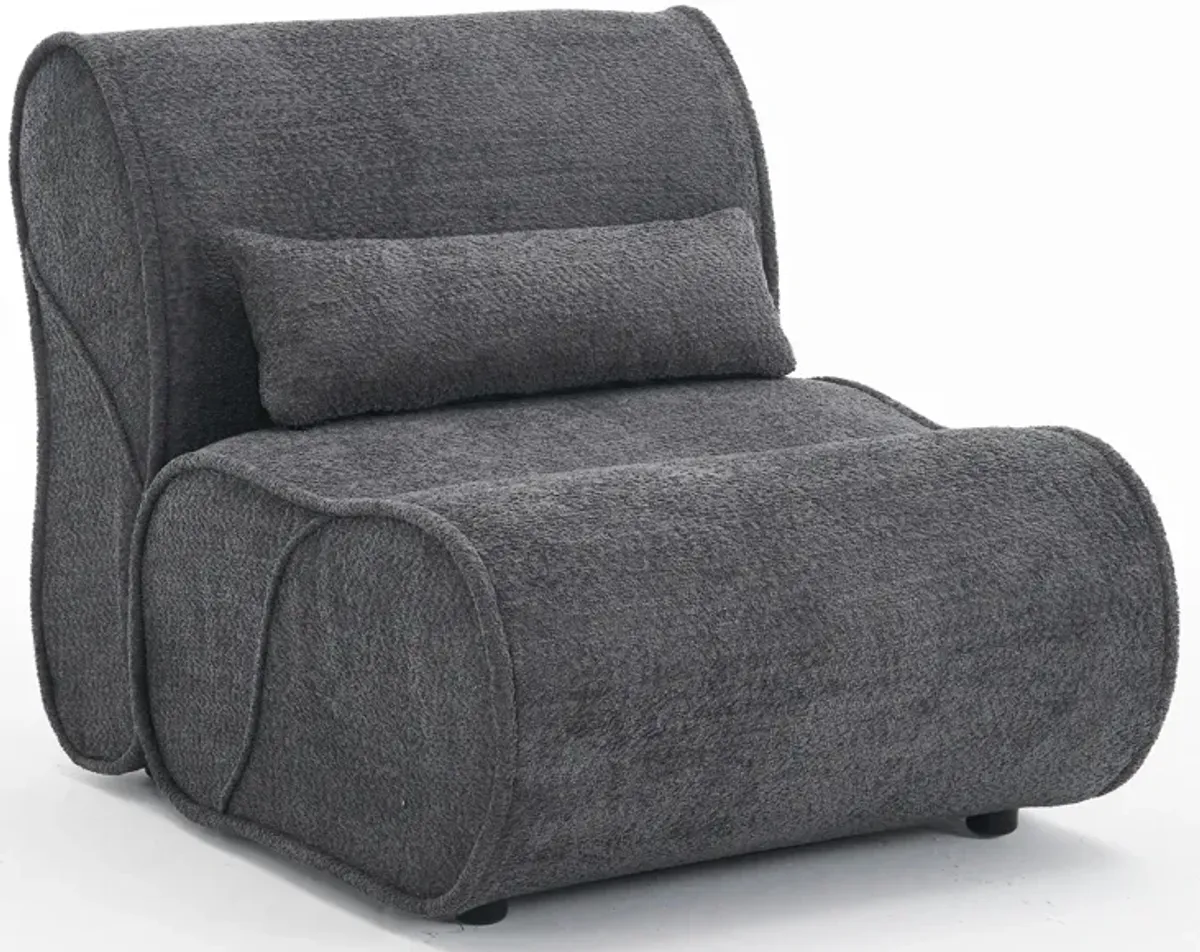 Merax Velvet Single Sofa Recliner Chair