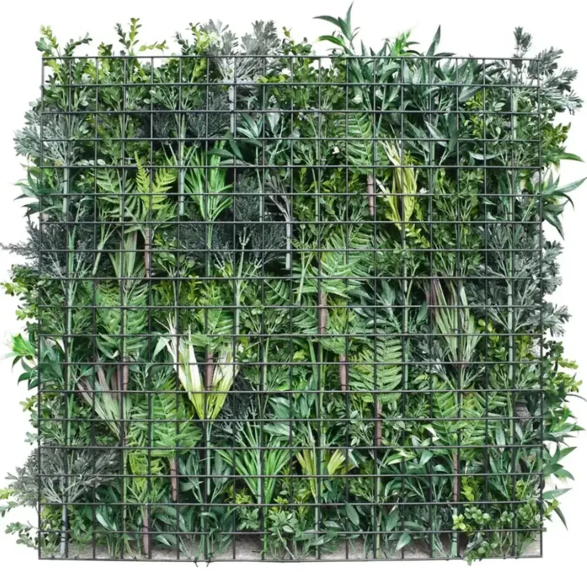 Luxury Garden of Eden 40" x 40" 11SQ FT Ultra Premium Metal Backed Commercial UV Green Wall NFPA Fire Resistant