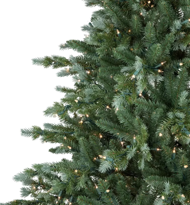 7' Pre-Lit Blue Spruce Artificial Christmas Tree  Clear Lights